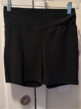 SHEIN Black High-Rise Bike Shorts